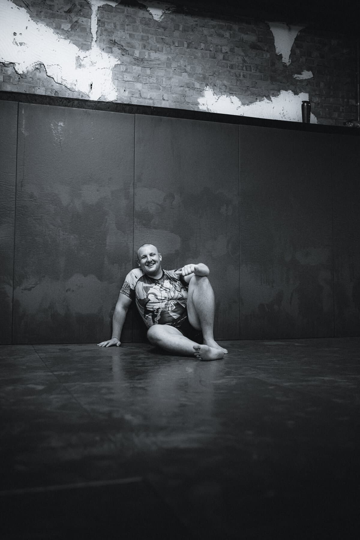 Tom, the man behind Score The Sesh, training BJJ